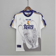 Real Madrid 97/98 Champions Commemorative Edition White Soccer Jersey